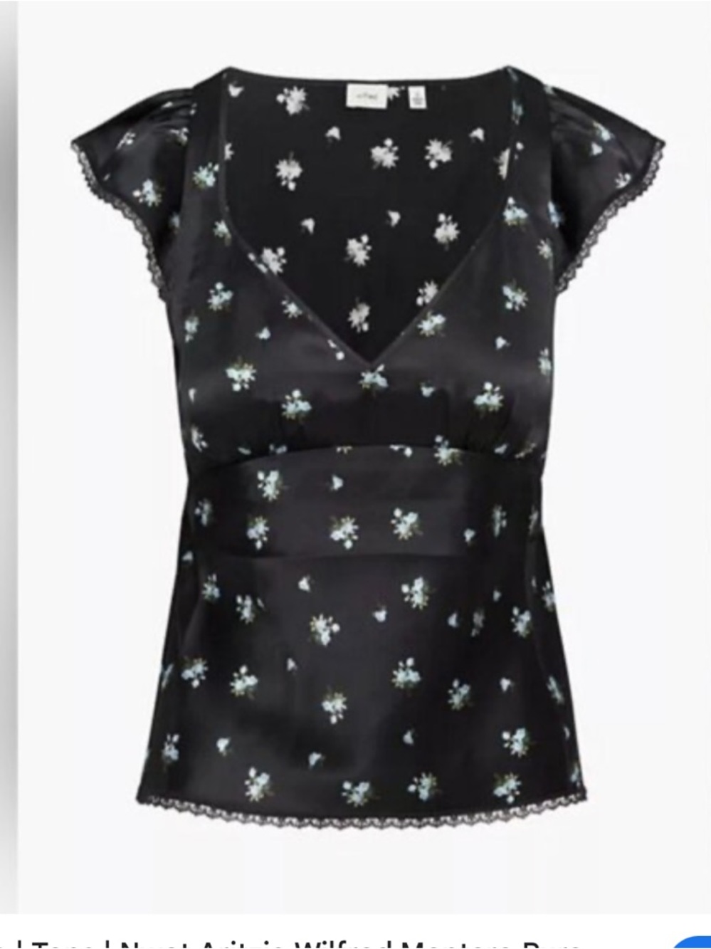 Wilfred Montero Silk Blouse in Black
